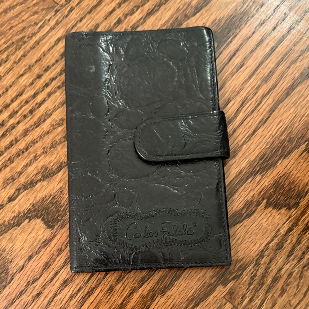 Carlos Falchi Vintage Leather Card Holder